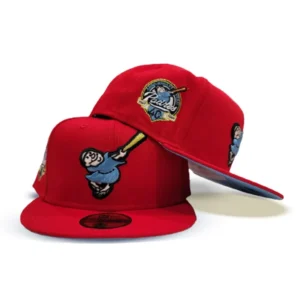 New Era San Diego Padres fitted hat red, blue colorway - 40th Anniversary Fitted: New Era Honors Padres Milestone with Red and Icy Blue 59FIFTY
