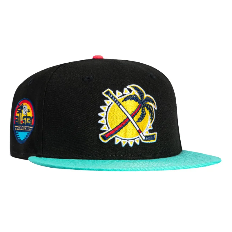 New Era Florida Panthers fitted hat Black, Mint colorway - All-Star Weekend Fitted: New Era Drops Panthers 2023 All-Star Game Tribute in Fresh Black and Mint