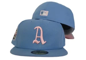 New Era Oakland Athletics fitted hat blue, pink colorway - 1913 World Series Fitted: New Era Honors Athletics’ Historic Third Championship