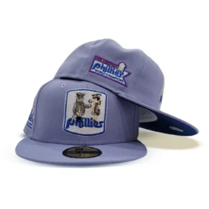 New Era Philadelphia Phillies fitted hat blue, royal colorway - New Era Drops Lavender Phillies Fitted with 1980 World Champions Patch