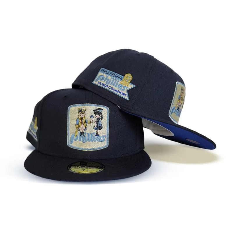 New Era Philadelphia Phillies fitted hat navy, blue, royal colorway - 1980 World Series Fitted: New Era’s Navy Blue Phillies Championship Tribute with Finding Dory Vibes