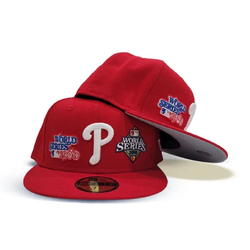New Era Philadelphia Phillies fitted hat red colorway - Phillies Fans Get Championship Fitted in Classic Red