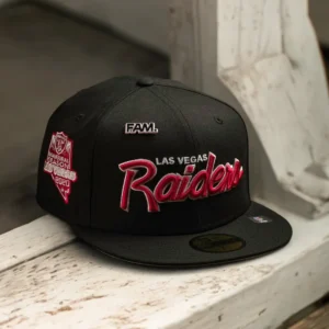 New Era Las Vegas Raiders fitted hat black, pink colorway - Raiders Drop Pink UV Fitted That Changes Color in the Sun