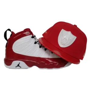 New Era Las Vegas Raiders fitted hat red colorway - New Era Drops Clean Raiders Fitted Perfect for Jordan 9 Gym Red