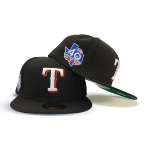 New Era New York Rangers fitted hat black, green colorway - 40th Anniversary Fitted: New Era Drops Black Rangers Tribute with Green Bottom