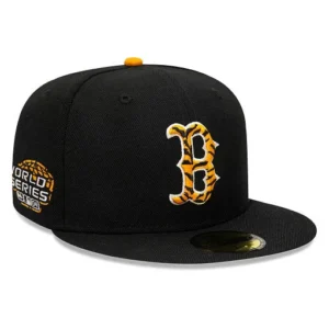 New Era Boston Red Sox fitted hat black, red, orange colorway - Breaking the Curse Fitted: New Era Drops Black Red Sox 2004 World Series Championship Tribute