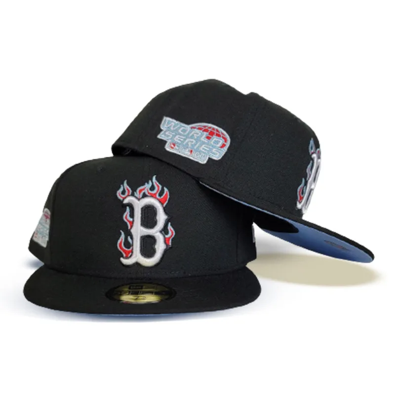 New Era Boston Red Sox fitted hat black, red, blue colorway - Breaking the Curse Fitted: New Era Drops Red Sox 2004 World Series Championship Tribute