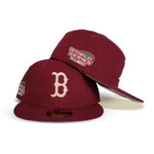 New Era Boston Red Sox fitted hat white, red, burgundy colorway - Breaking the Curse Fitted: New Era’s 2004 Red Sox Championship Tribute