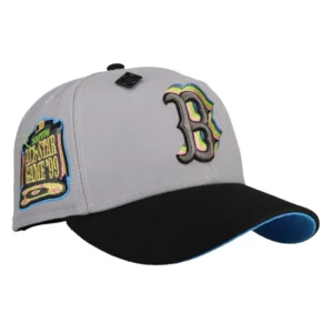 New Era Boston Red Sox fitted hat grey, red, blue colorway - 1999 All-Star Game Fitted: New Era Drops Boston Red Sox Fenway Park Tribute