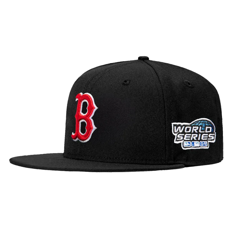 New Era Boston Red Sox fitted hat Navy colorway - Breaking the Curse Fitted: New Era’s 2004 World Series Red Sox Championship Hat