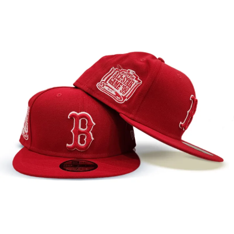 New Era Boston Red Sox fitted hat gray, red colorway - 1999 All-Star Game Fitted: New Era Drops Red Sox Commemorative 59FIFTY