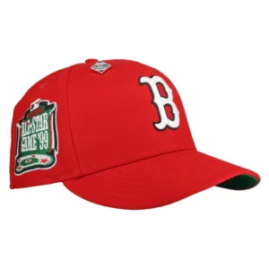 New Era Boston Red Sox fitted hat red, green colorway - All-Star History Fitted: New Era Drops Boston Red Sox 1999 Metallic Tribute