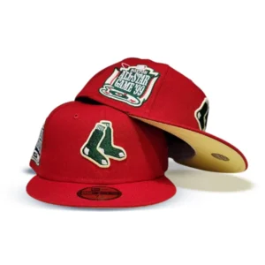 New Era Boston Red Sox fitted hat red, yellow colorway - Fenway Park All-Star Fitted: New Era Drops Red Sox 1999 Midsummer Classic Tribute