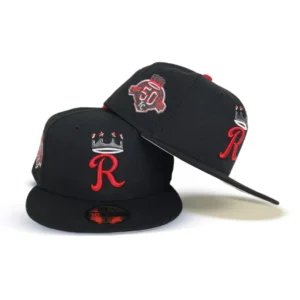 New Era Kansas City Royals fitted hat black, gray, royal colorway - Royals 50th Anniversary Fitted: New Era Celebrates Five Decades of Kansas City Baseball