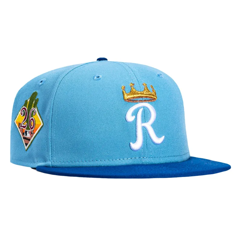 New Era Kansas City Royals fitted hat Light Blue, Royal colorway - New Era Drops Fresh Royals Fitted for 2026 Spring Training