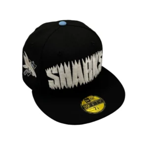 New Era San Jose Sharks fitted hat Men's colorway - New Era Sharks Fitted Features Custom Side Patch Detail