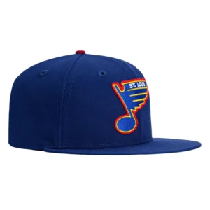 New Era St. Louis Blues fitted hat Royal colorway - Hat Club Drops Clean St. Louis Blues Fitted in Classic Royal Blue
