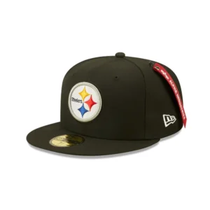 New Era Pittsburgh Steelers fitted hat black, yellow colorway - Alpha Industries Teams Up with New Era for Clean Steelers Fitted