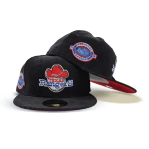 New Era New York Rangers fitted hat black, red colorway - New Era Drops Fire Texas Rangers Fitted with Arlington Stadium Side Patch