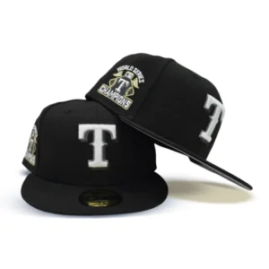 New Era New York Rangers fitted hat black, gray colorway - 2023 World Series Champions Fitted: New Era Drops Texas Rangers Victory Hat