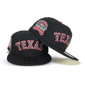New Era New York Rangers fitted hat black, gray colorway - Final Season Fitted: New Era Honors Texas Rangers Farewell with Black and Gray 59FIFTY