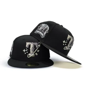 New Era New York Rangers fitted hat black, gray colorway - Final Season Fitted: New Era Honors Texas Rangers 1994-2019 Era with Commemorative 59FIFTY