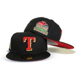 New Era New York Rangers fitted hat black, red colorway - New Era Drops Clean Texas Rangers Fitted with 2020 Inaugural Side Patch