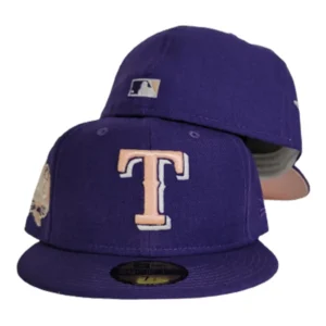 New Era New York Rangers fitted hat purple colorway - Rangers Anniversary Fitted: New Era Drops Purple 40th Anniversary Side Patch