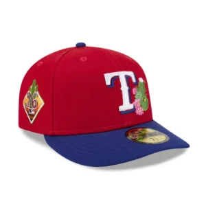 New Era New York Rangers fitted hat Red, Royal colorway - New Era Drops Clean Texas Rangers Spring Training Fitted in Red and Royal
