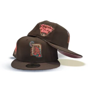 New Era Detroit Tigers fitted hat pink, orange, brown colorway - 2005 All-Star Game Fitted: New Era’s Brown Tigers Hat Celebrates Detroit’s Midsummer Classic