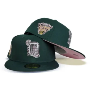 New Era Detroit Tigers fitted hat green, pink colorway - 2005 All-Star Game Fitted: New Era Drops Dark Green Tigers Pink Bottom Tribute