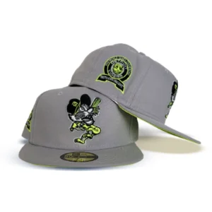 New Era Detroit Tigers fitted hat grey, gray, green colorway - 1968 World Series Fitted: New Era Tigers Championship Tribute in Gray and Volt Green