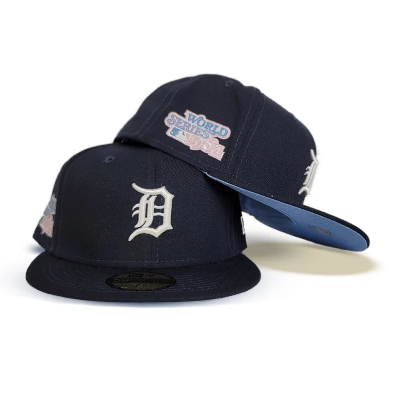 New Era Detroit Tigers fitted hat navy, blue colorway - 1984 World Series Fitted: New Era Honors Detroit Tigers Championship Glory