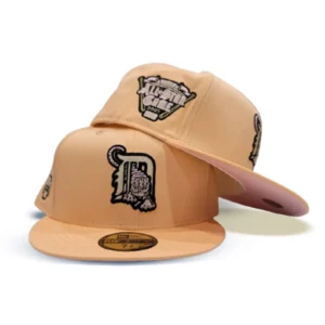 New Era Detroit Tigers fitted hat pink colorway - 2005 All-Star Game Fitted: New Era’s Peach Tigers Tribute with Pink Bottom Twist