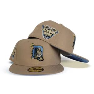 New Era Detroit Tigers fitted hat blue, tan colorway - 2005 All-Star Fitted: New Era Drops Tigers Tan and Icy Blue Commemorative 59Fifty