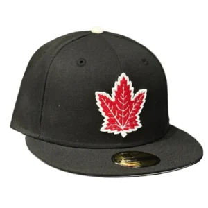New Era Toronto Maple Leafs fitted hat Men's colorway - New Era Drops Clean Maple Leafs Fitted in All-Black Colorway