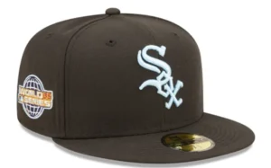 New Era Chicago White Sox fitted hat black, white colorway - 2005 World Series Fitted: New Era Drops White Sox Championship Clouds Bottom
