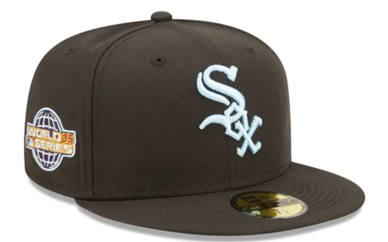 New Era Chicago White Sox fitted hat black, white colorway - 2005 World Series Fitted: New Era Drops White Sox Championship Clouds Bottom