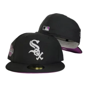 New Era Chicago White Sox fitted hat black, white, purple colorway - 2005 World Series Fitted: New Era Drops White Sox Championship Tribute in Grape Purple