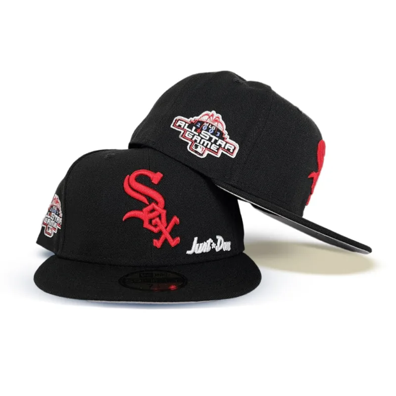 New Era Chicago White Sox fitted hat black, white, gray colorway - 2003 All-Star Fitted: New Era Drops Chicago White Sox Midsummer Classic Tribute