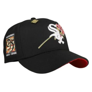 New Era Chicago White Sox fitted hat black, white, red colorway - Love and Legacy Fitted: New Era’s White Sox 95th Anniversary Valentine’s Day Drop
