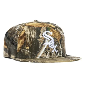 New Era Chicago White Sox fitted hat Realtree colorway - New Era Drops Clean White Sox Fitted in Realtree Camo