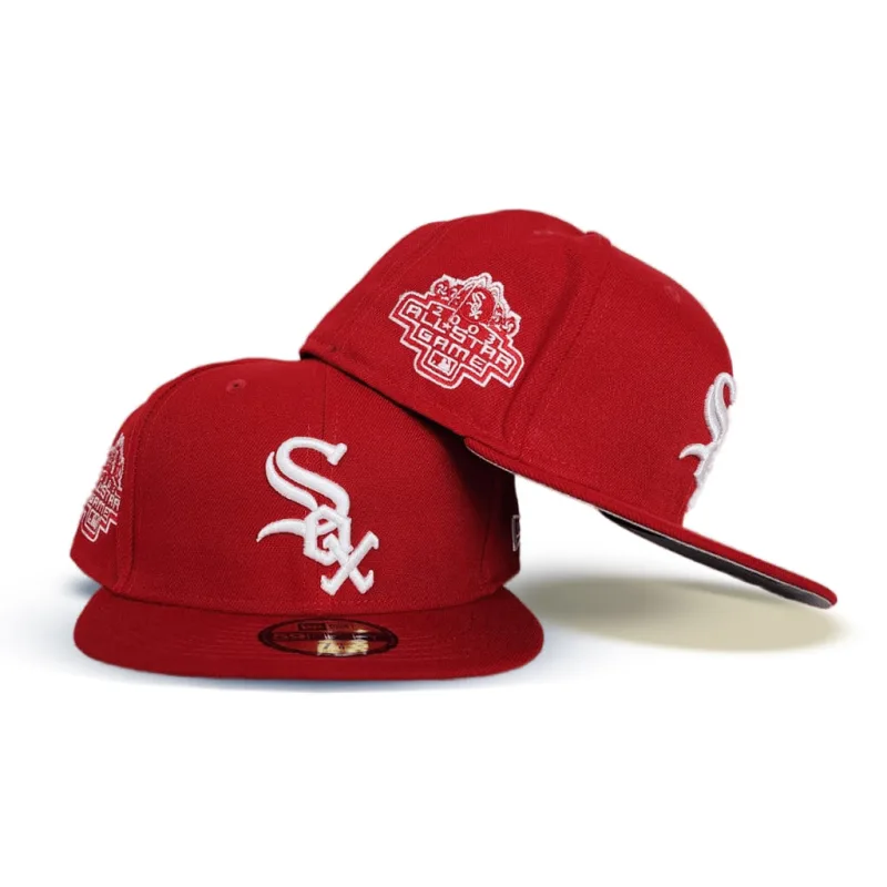 New Era Chicago White Sox fitted hat white, gray, red colorway - 2003 All-Star Fitted: New Era Drops White Sox Midsummer Classic Tribute