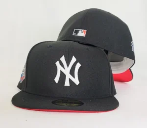 New Era New York Yankees fitted hat black, red, infrared colorway - 1998 World Series Fitted: New Era Drops Yankees Championship Tribute in Infrared