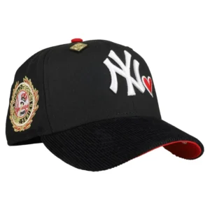 New Era New York Yankees fitted hat black, red colorway - 1949 World Series Fitted: New Era’s Valentine’s Day Yankees Championship Tribute