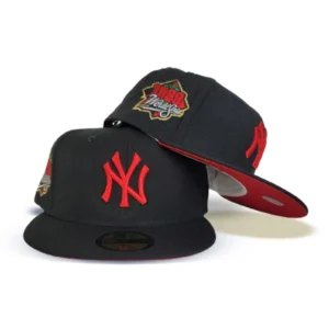 New Era New York Yankees fitted hat black, red colorway - Dynasty Continues Fitted: New Era’s Black Yankees 1999 World Series Tribute
