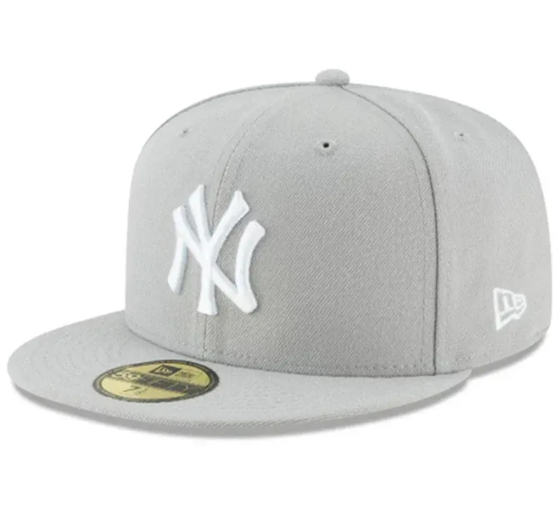 New Era New York Yankees fitted hat Men's colorway - New Era Drops Clean Yankees Fitted in Gray and White