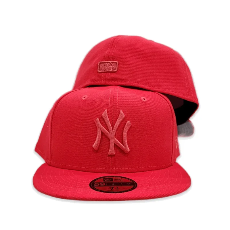 New Era New York Yankees fitted hat gray, red colorway - New Era Yankees Fitted Gets the Lava Red Treatment