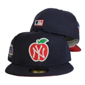 New Era New York Yankees fitted hat navy, red, blue colorway - Yankees Subway Series Fitted Drops with Red Bottom Visor