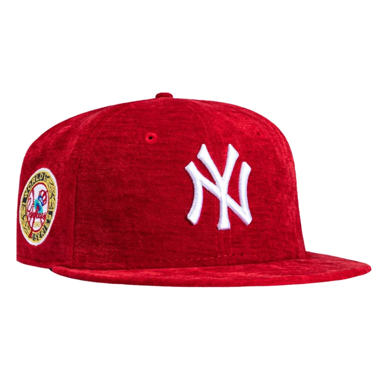 New Era New York Yankees fitted hat Red colorway - 1949 Championship Fitted: New Era’s Holiday Party Yankees World Series Tribute